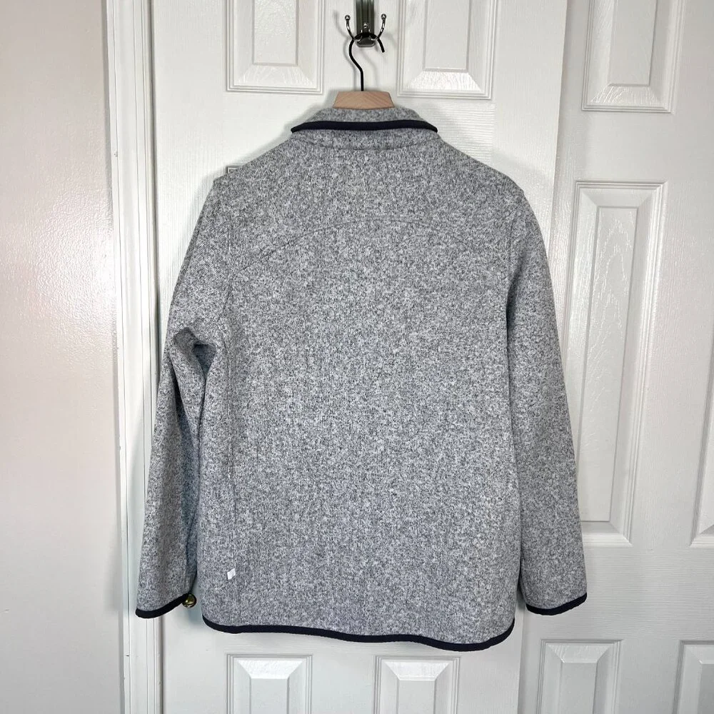Lululemon It's Fleecing Cold Jacket Size 10 Heathered Grey Double Zipper